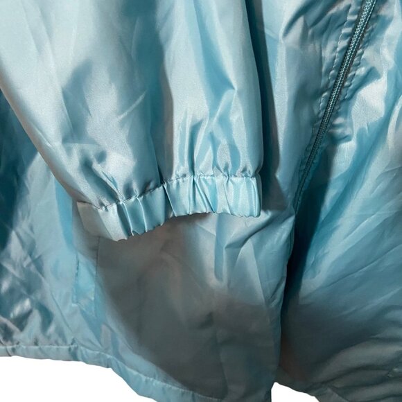 NEW TOTE Women Jacket Full Zip Rain Windbreaker Removable Hood Size Large Pocket - Picture 7 of 15